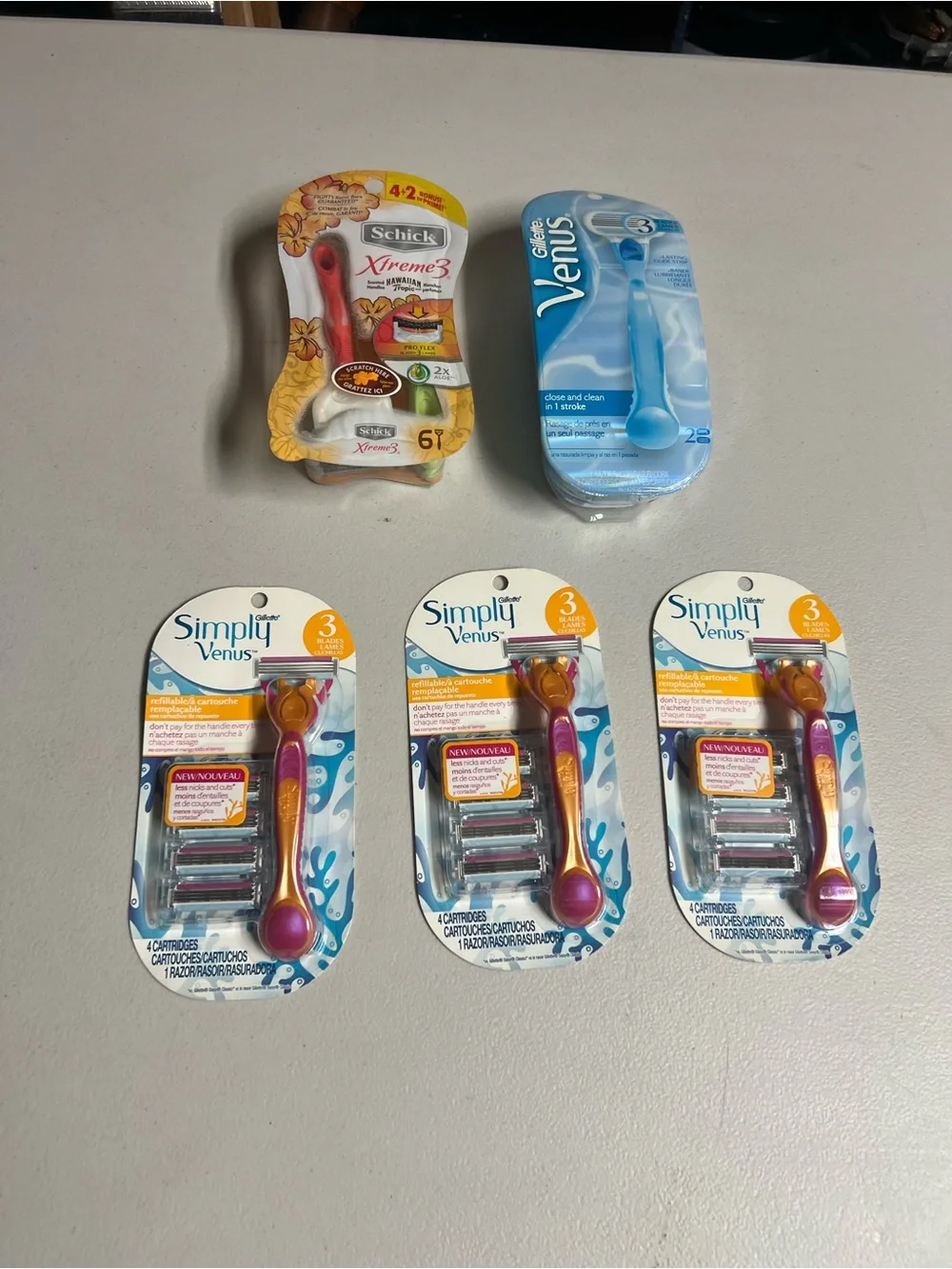 Pink & Gold Razor Pack -